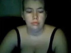 Busty amateur slut speaks with her BF via skype